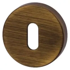 Antique Satin Brass RO12 Standard Keyway Escutcheons