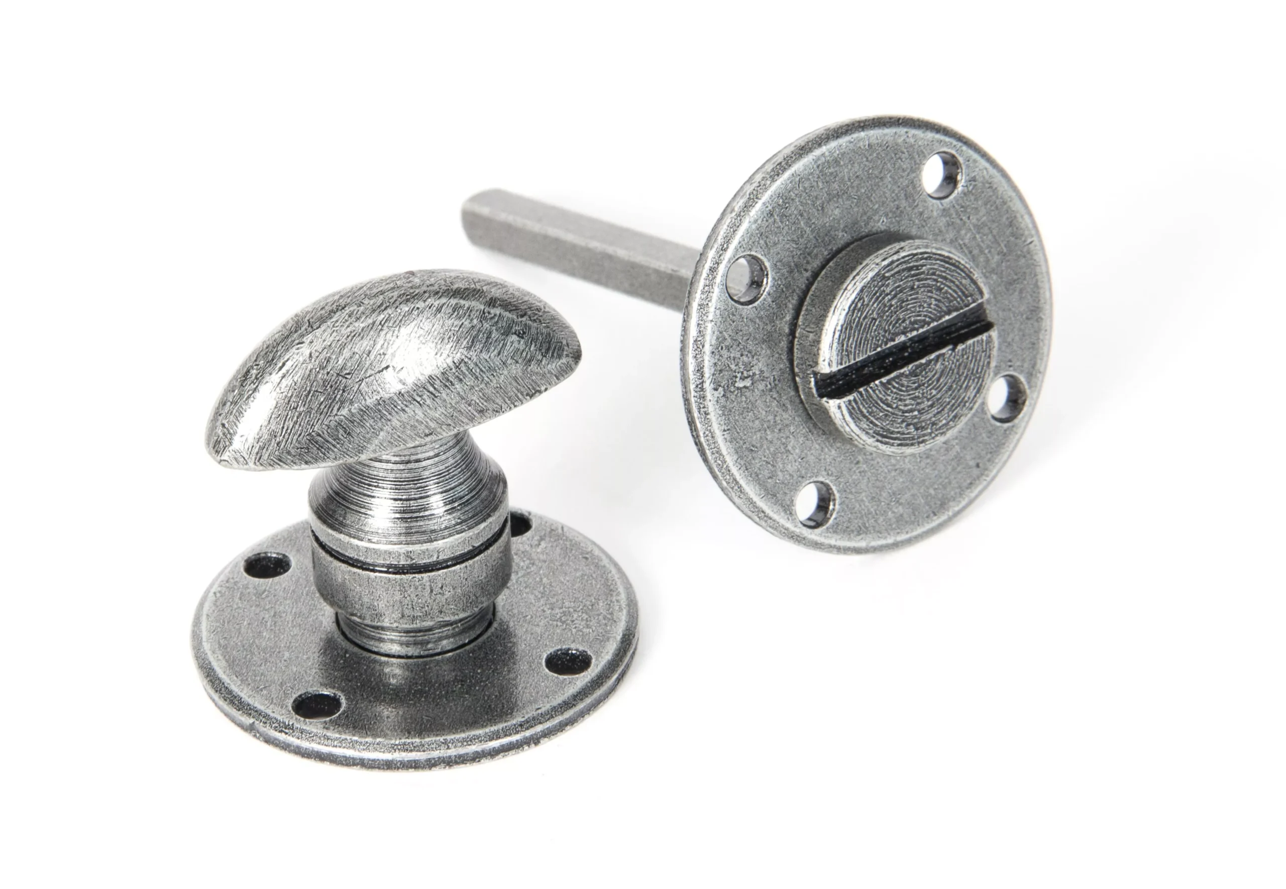 From The Anvil 41mm Pewter Round Bathroom Thumbturn & Snib Release | 33383 - Image 2