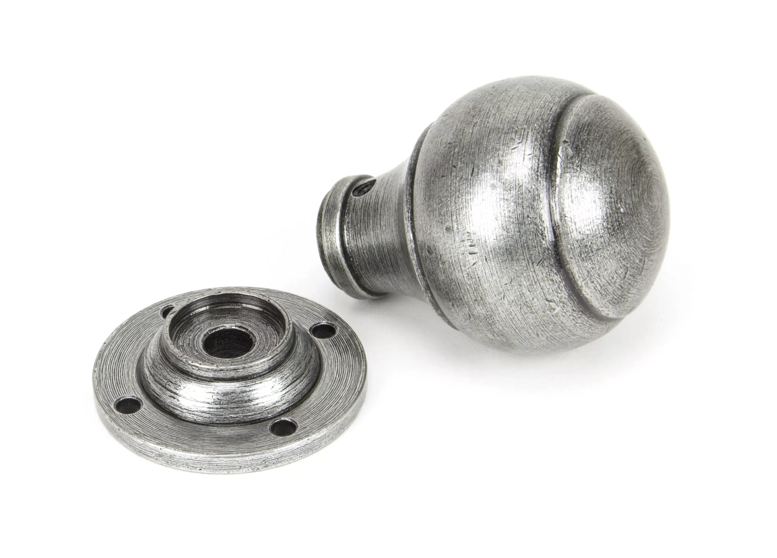 From The Anvil Set Pewter Regency Mortice / Rim Knob Set | 45156 - Image 4