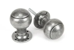From The Anvil Set Pewter Regency Mortice / Rim Knob Set | 45156