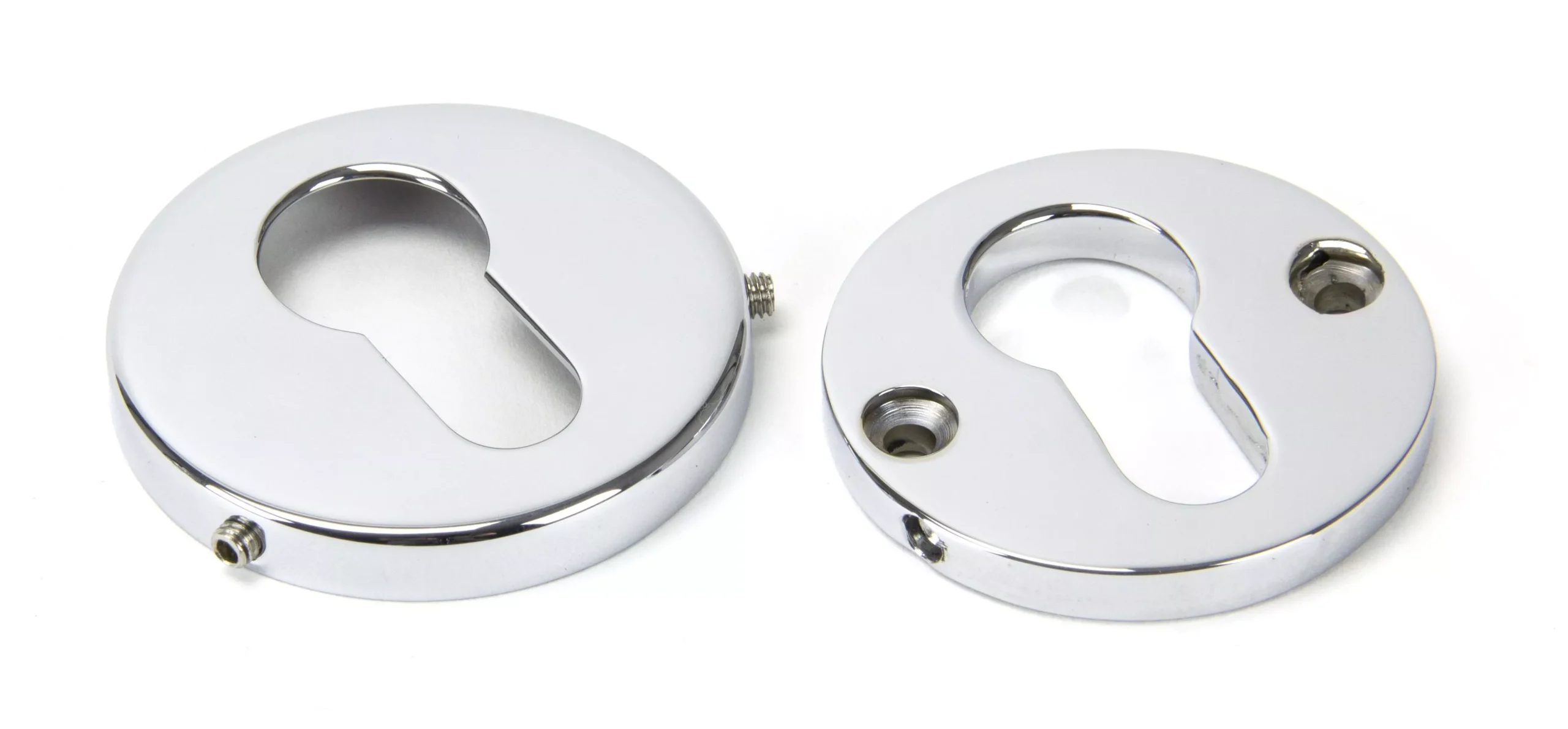 From The Anvil Polished Chrome Round Regency Concealed Euro Escutcheon | 45475 - Image 2