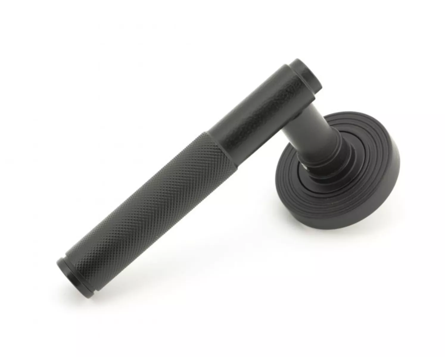 Set From The Anvil Matt Black Brompton Lever On Beehive Rose | 45677 - Image 4