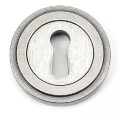 From The Anvil Pewter Standard Round Art Deco Rose Escutcheon | 45704