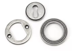 From The Anvil Pewter Standard Round Beehive Rose Escutcheon | 45705