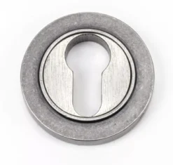 From The Anvil Pewter Euro Round Plain Rose Escutcheon | 45727