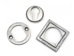 From The Anvil Pewter Euro Square Rose Escutcheon | 45730