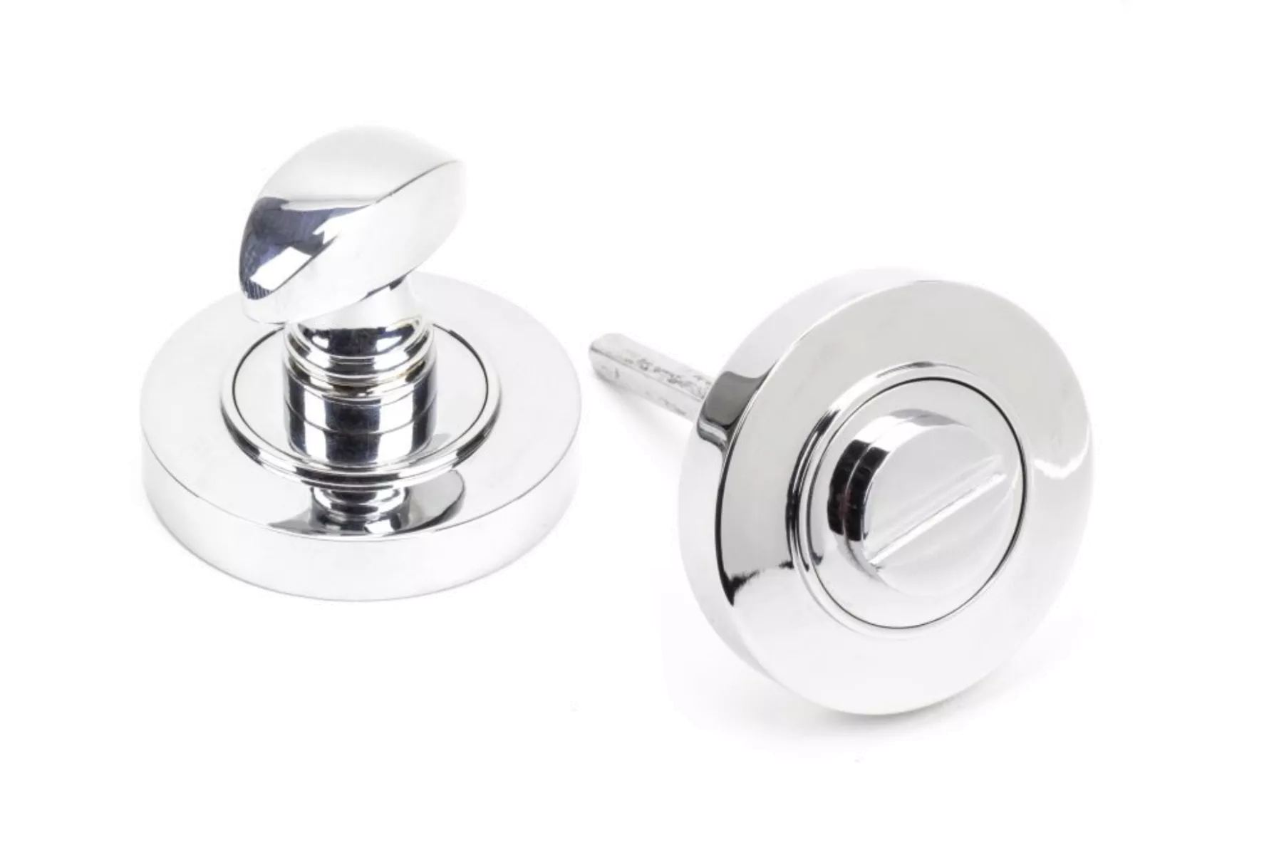 From The Anvil Polished Chrome Bathroom Thumbturn & Snib Release (Plain) | 45735 - Image 2