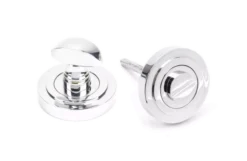 From The Anvil Polished Chrome Bathroom Thumbturn & Snib Release (Art Deco) | 45736