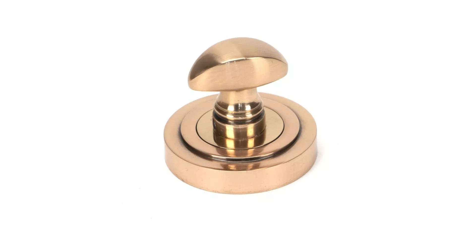 From The Anvil Polished Bronze Bathroom Thumbturn & Snib Release (Art Deco) | 46110 - Image 3