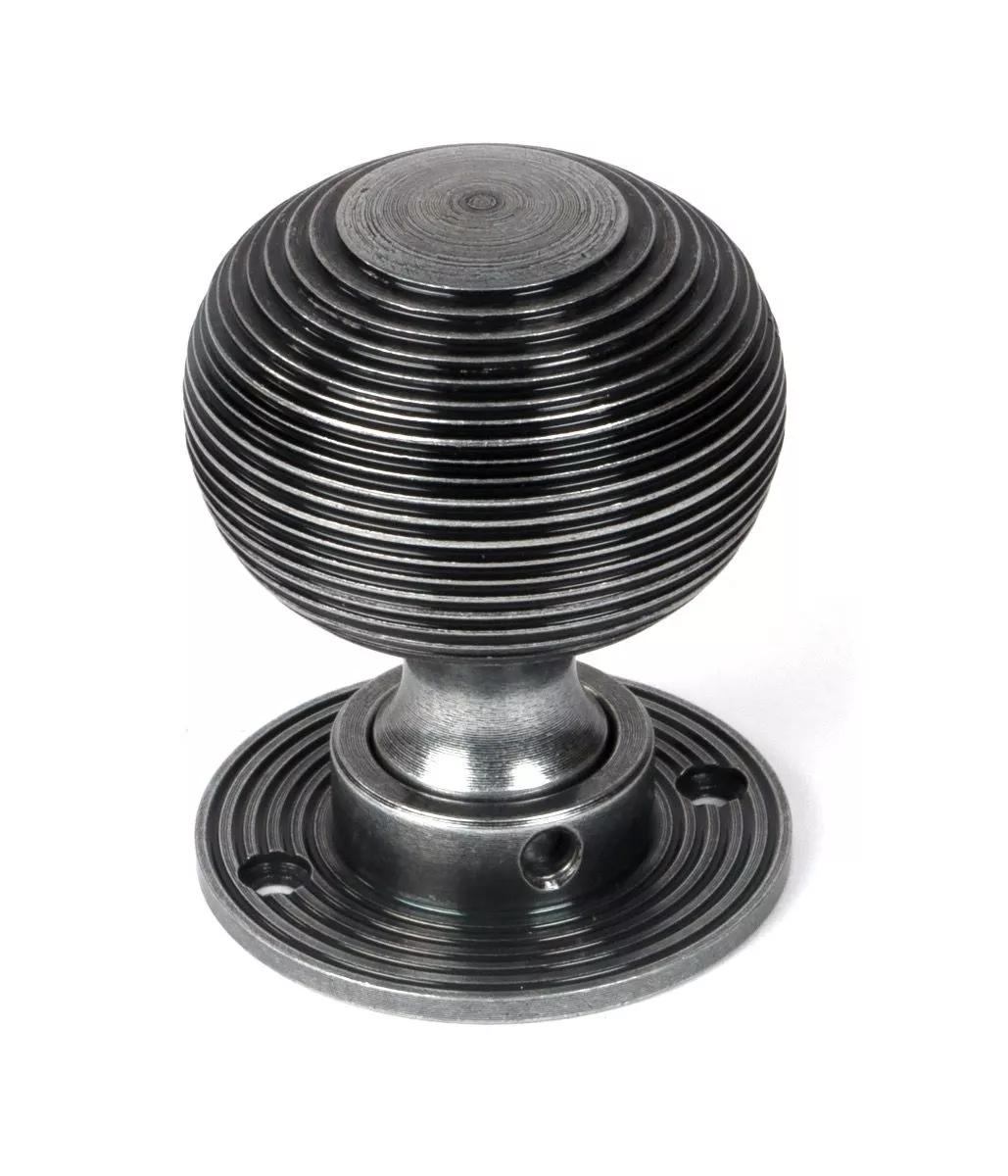 Pewter Heavy Beehive Mortice/Rim Knob Set | 46403 - Image 2