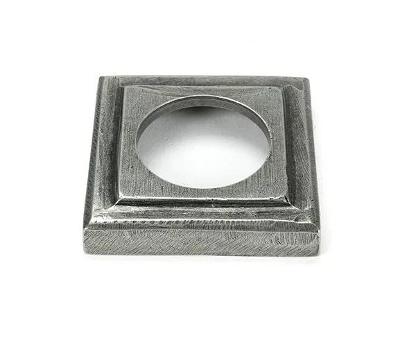 Set Pewter Newbury Lever On Square Rose | 46470 | 51333 - Image 3
