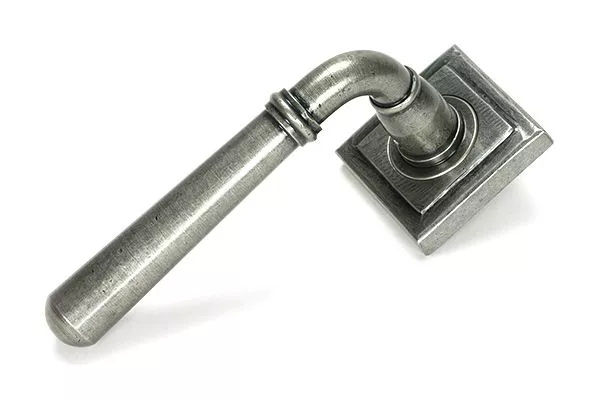 Set Pewter Newbury Lever On Square Rose | 46470 | 51333 - Image 6