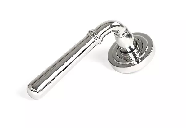 Set Polished SS (316) Newbury Lever On Art Deco Rose | 46515 | 46541 - Image 4