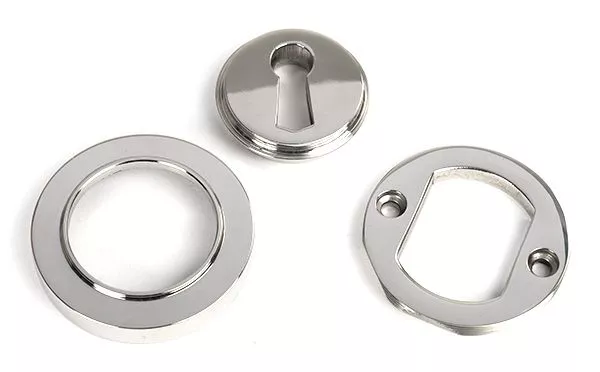 Polished SS (316) Round Standard Keyhole Escutcheon (plain) | 49868 - Image 3