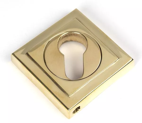 Polished Brass Euro Escutcheon (Square) | 50595 - Image 2