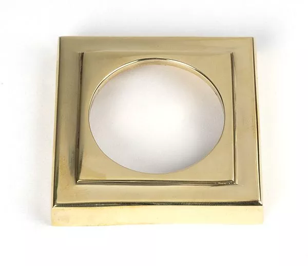 Polished Brass Euro Escutcheon (Square) | 50595 - Image 3