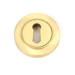 From The Anvil Satin Brass Round Escutcheon (Plain) | 50872