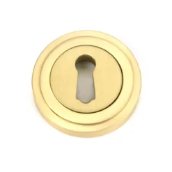 From The Anvil Satin Brass Round Escutcheon (Art Deco) | 50873