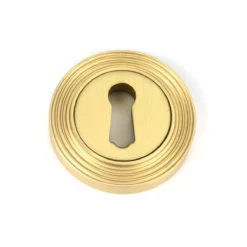 From The Anvil Satin Brass Round Escutcheon (Beehive) | 50874