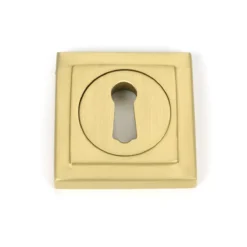 From The Anvil Satin Brass Round Escutcheon (Square) | 50875