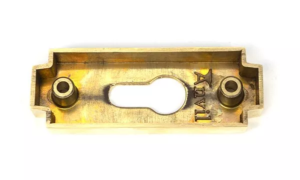 Set Polished Brass Art Deco Euro Escutcheon | 51197 - Image 4