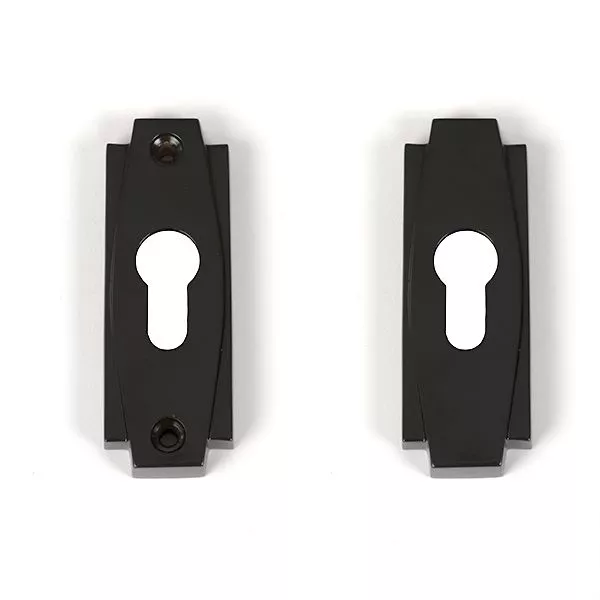 Set Aged Bronze Bronze Art Deco Euro Escutcheon | 51201 - Image 2