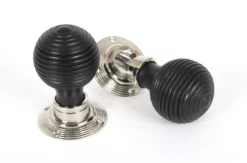 From The Anvil 54mm Ebony & Nickel Beehive Mortice / Rim Knob | 83834