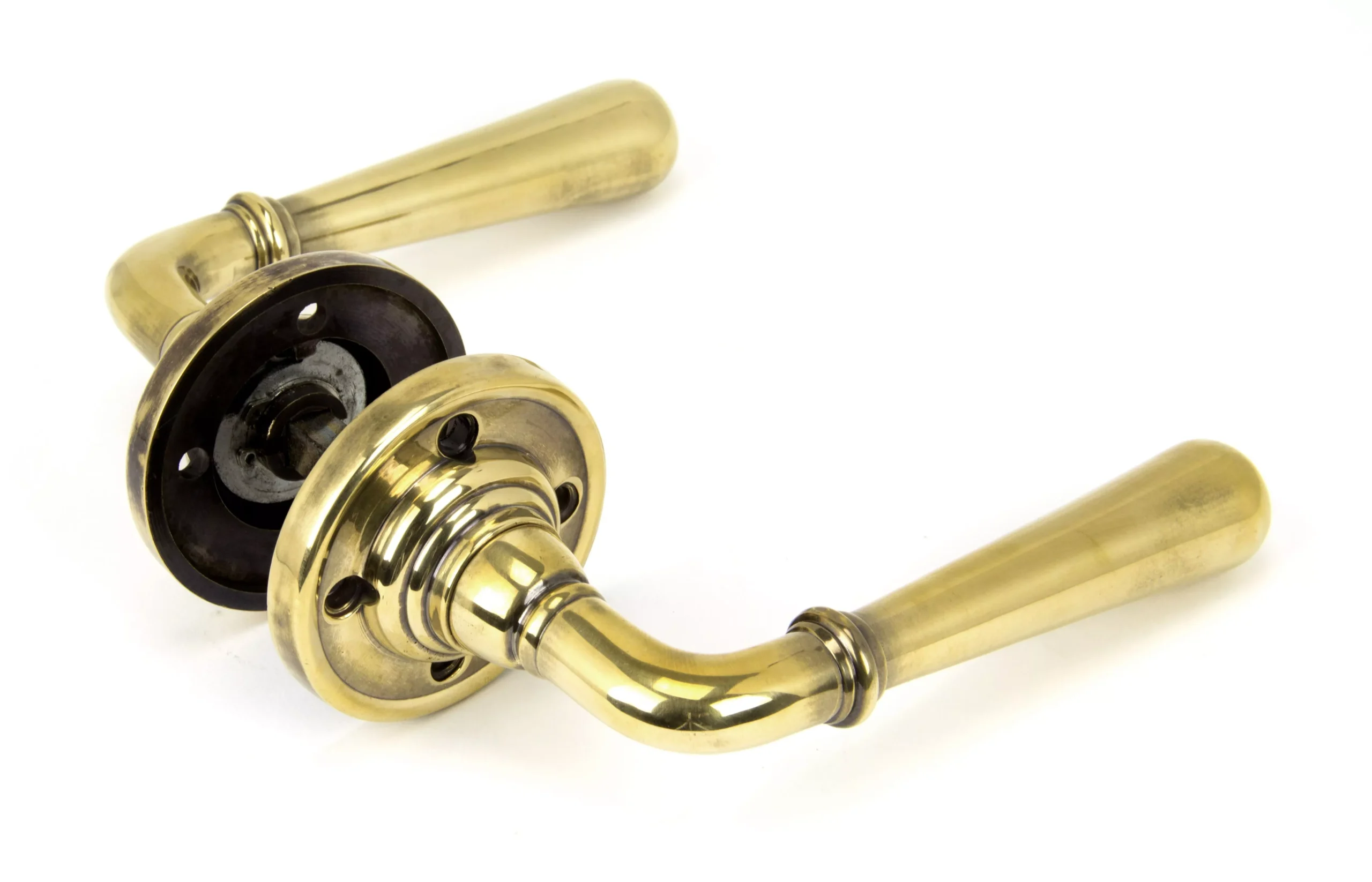 Set From The Anvil Aged Brass Newbury Lever On Rose | 91418 - Image 2