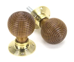 From The Anvil 54mm Rosewood & Brass Beehive Mortice / Rim Knob | 91787