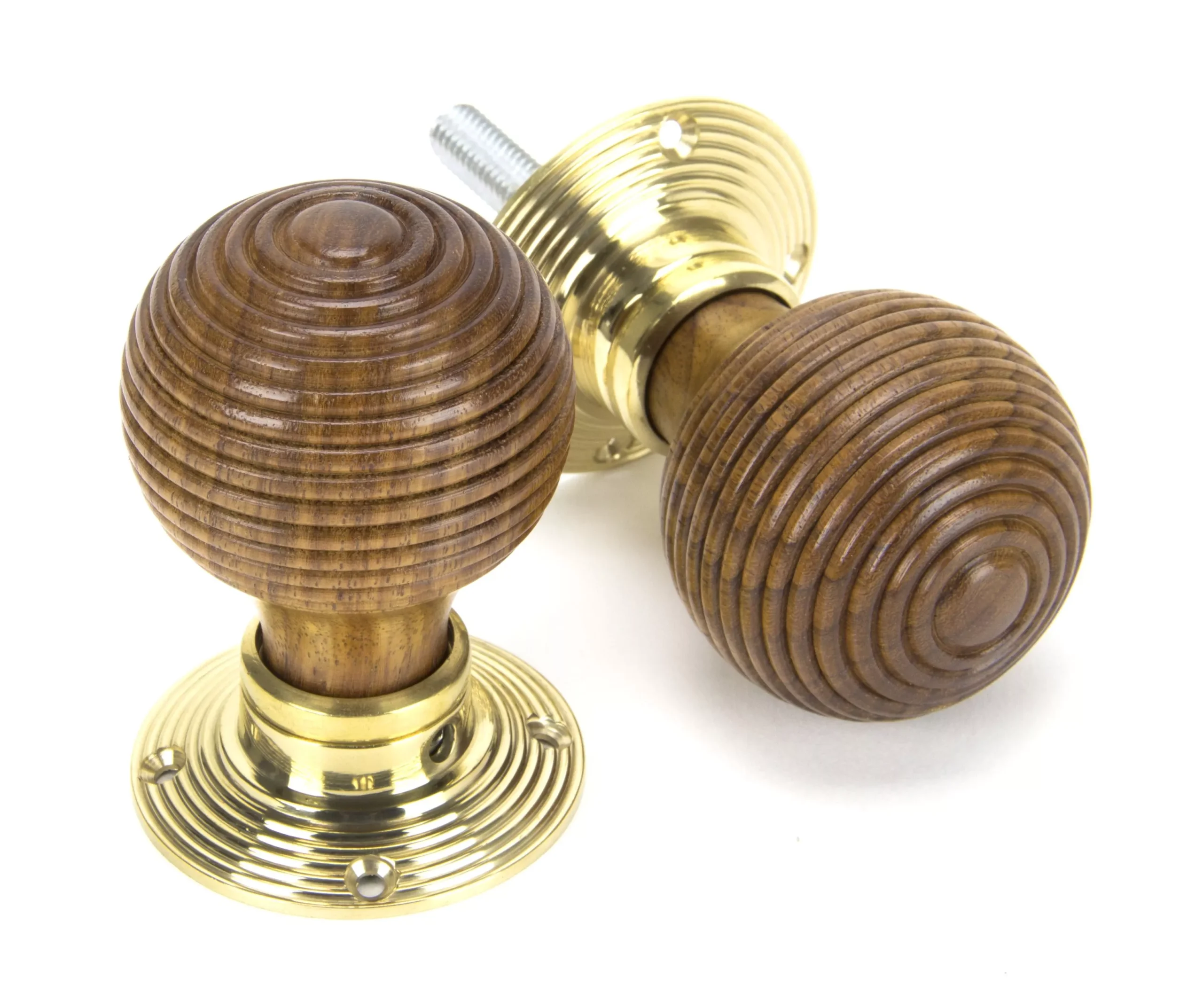 From The Anvil 54mm Rosewood & Brass Beehive Mortice / Rim Knob | 91787