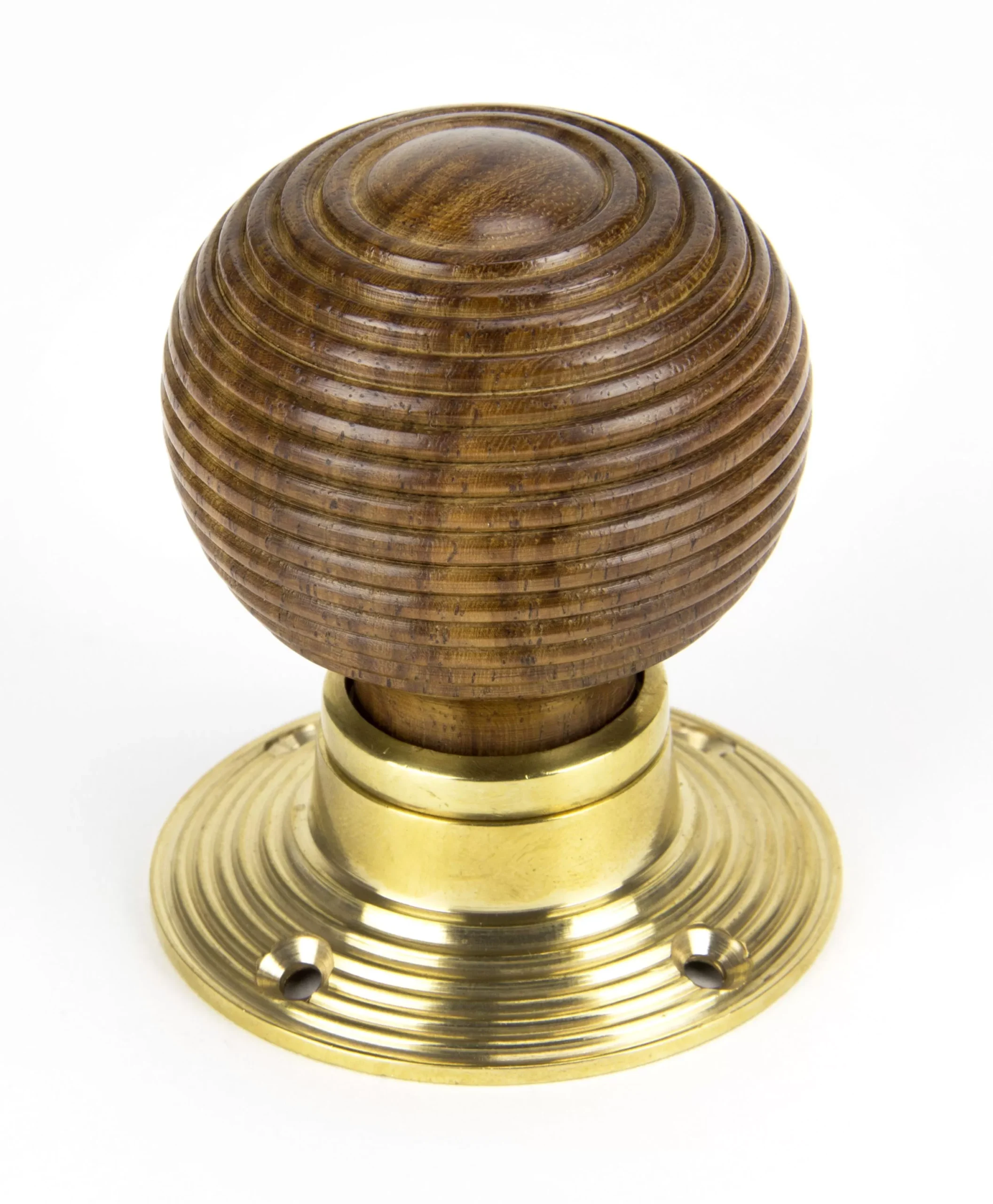 From The Anvil Set Rosewood & Brass Cottage Mortice / Rim Knob | 91792
