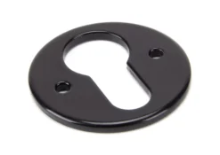 From The Anvil Black Round Regency Euro Escutcheon | 92074