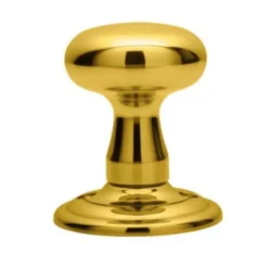 Set Carlisle Brass Polished Brass Solid Mushroom Mortice Knob | AQ35PB