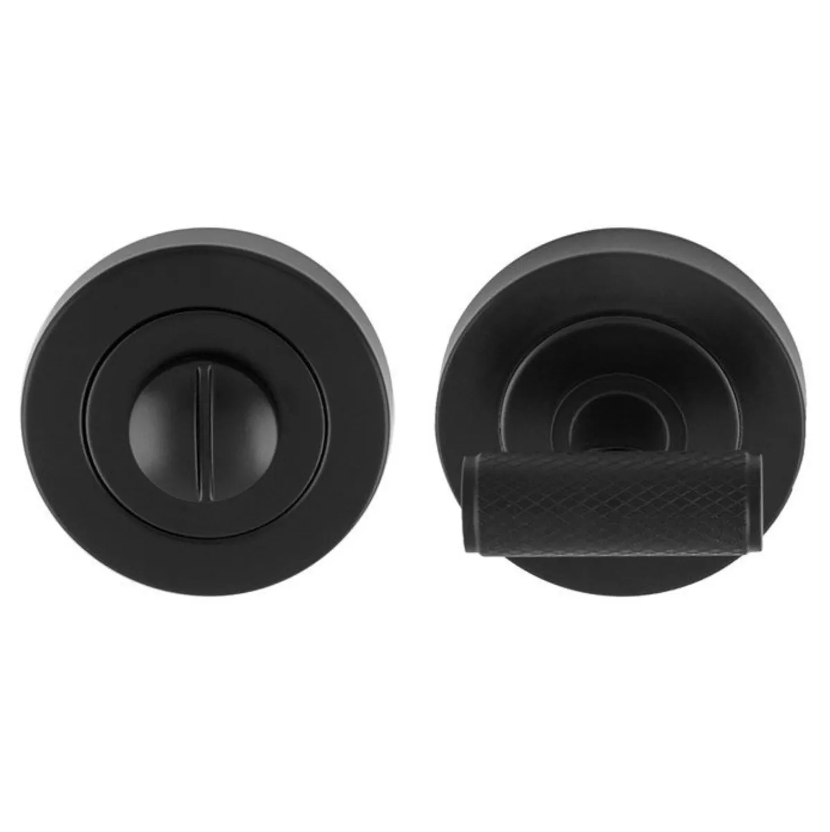 CARLISLE Matt Black Syntax Snib Thumbturn & Release On Rose | ARTSY40MB - Image 2