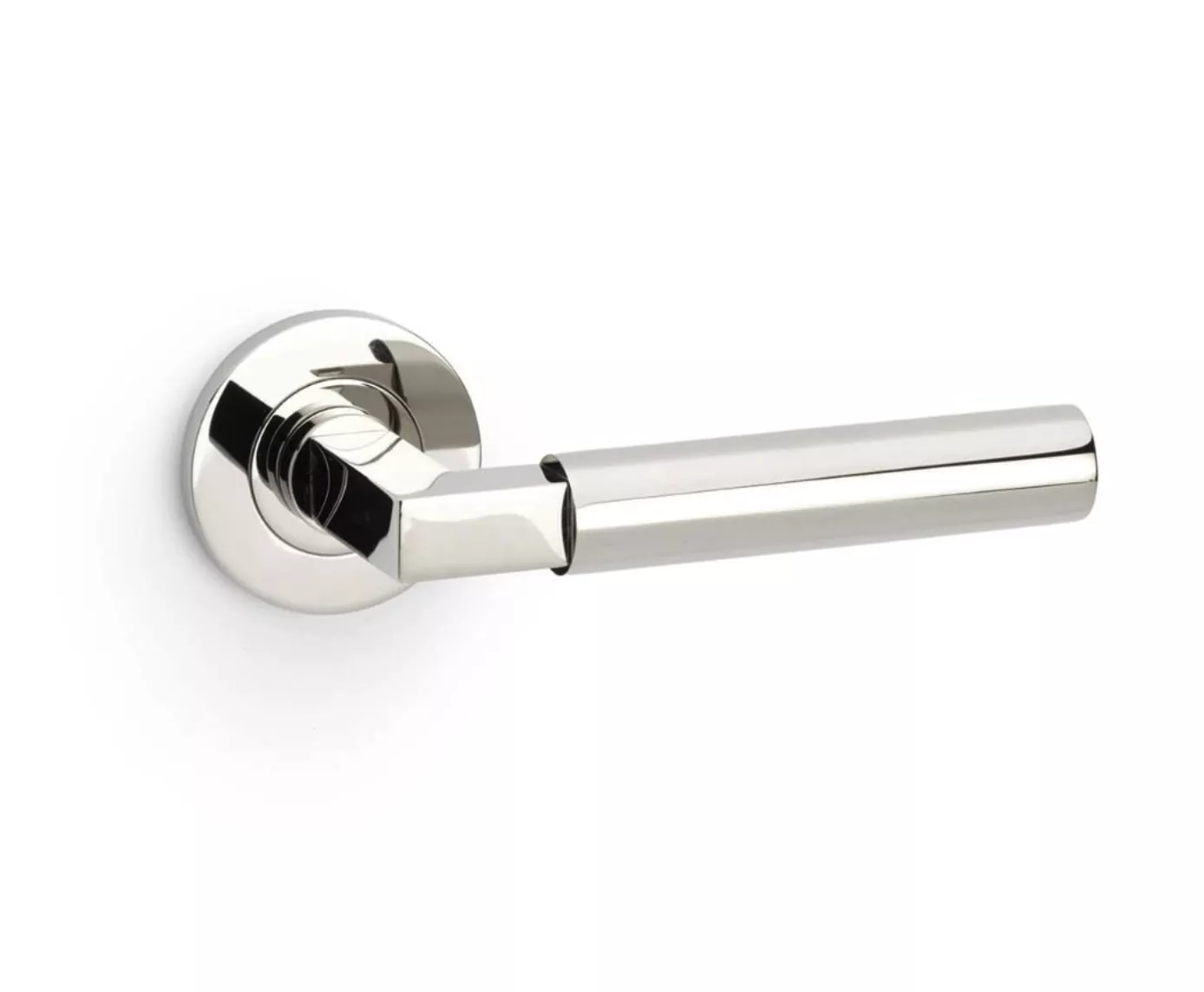 Alexander & Wilks Polished Nickel PVD Hurricane Plain Lever On Rose | AW201PNPVD - Image 2