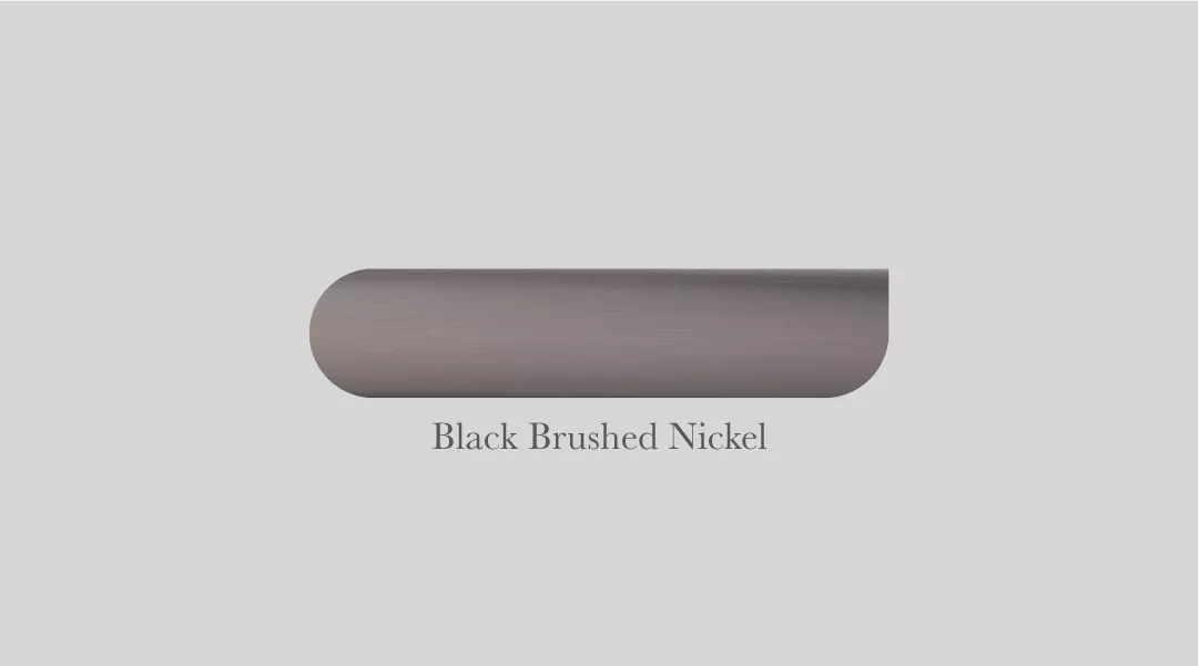 Set Orno Black Brushed Nickel Round Snib Turn & Release | SYS004BBN
