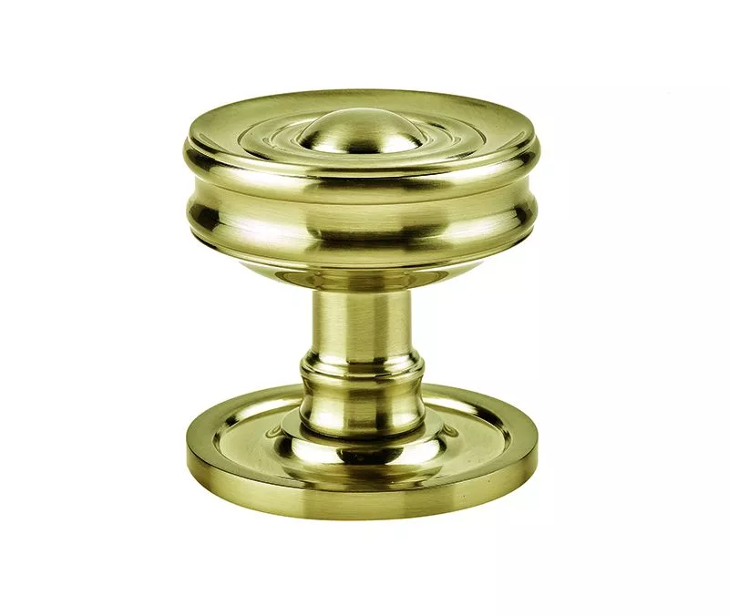 Set Burlington Satin Brass Bloomsbury Mortice Knob Furniture | BUR101SB