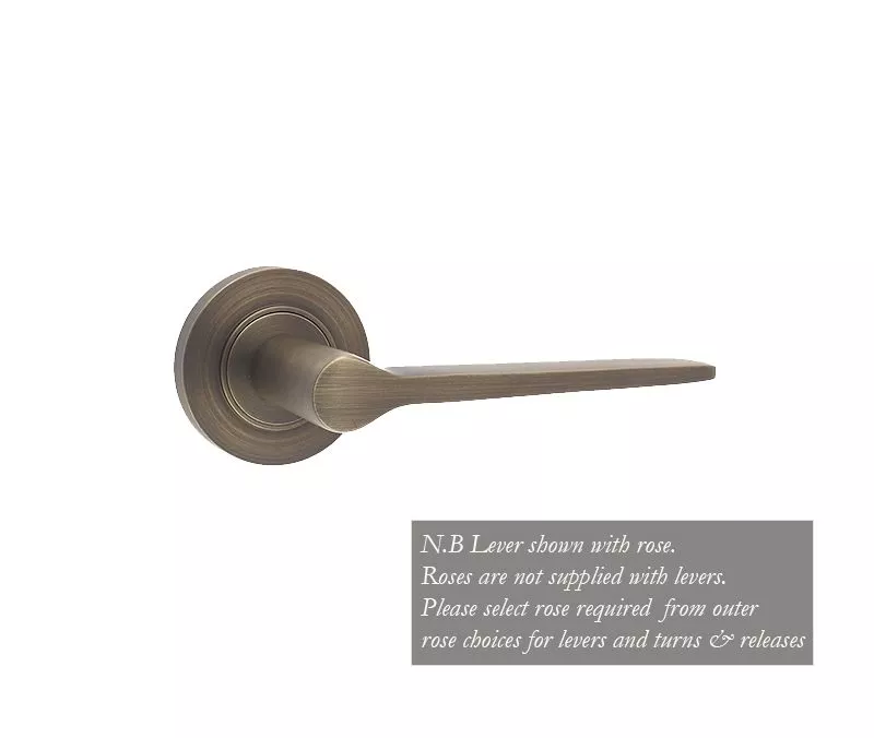 Set Burlington Antique Brass Knightsbridge Lever Furniture | BUR20AB - Image 2