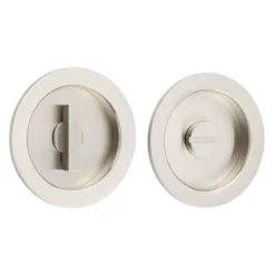 Burlington 65x12mm Satin Nickel Round Concealed Turn And Release | BUR216SN