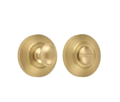 Burlington Satin Brass Bathroom Turn & Release | BUR80SB