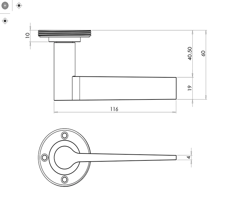 Set Burlington Antique Brass Knightsbridge Lever Furniture | BUR20AB - Image 7