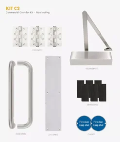 Commercial Corridor Fire Door Non-Locking Kit | KITC2-FDP-C2