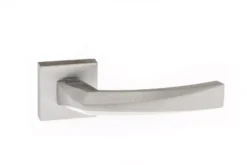 Atlantic Set Forme FMS268SC Satin Chrome Crystal Lever On Square Minimal Rose