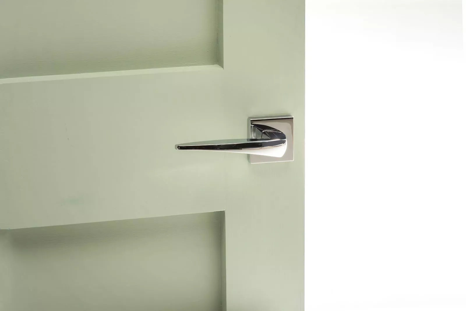 Atlantic Set Forme FMS272PC Polished Chrome Foglia Lever On Square Minimal Rose - Image 2
