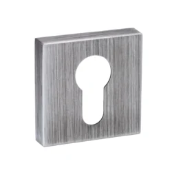 Atlantic Forme FMSEUG Urban Graphite Square Minimal Euro Escutcheon