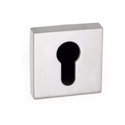 Atlantic Forme FMSESN Satin Nickel Square Minimal Euro Escutcheon