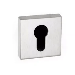 Atlantic Forme FMSESC Satin Chrome Square Minimal Euro Escutcheon