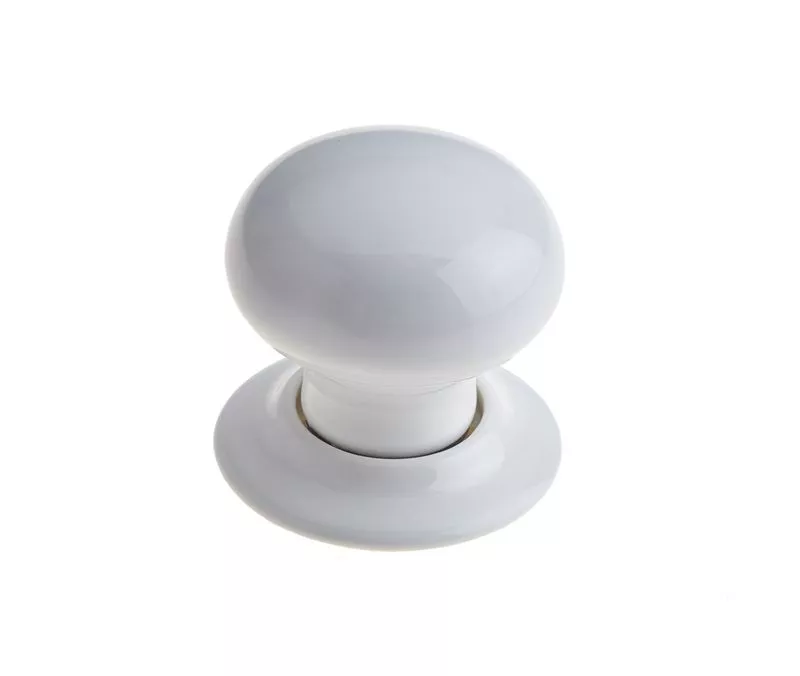 Frelan White Unsprung Mortice Knob