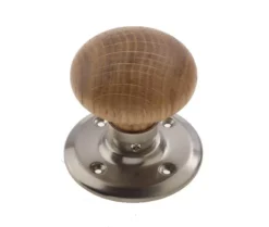 Frelan 60mm SN Oak Mortice Knob Furniture