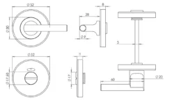 Frelan GM Easy Turn And Release With Indicator PVD